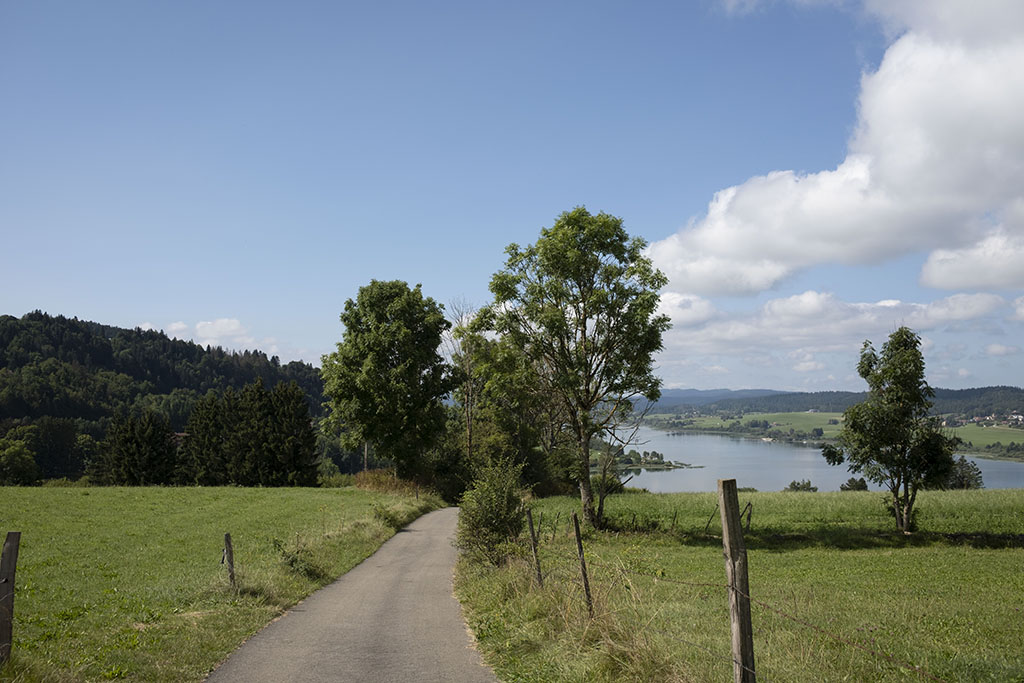 doubs itinéraire gravel large piste vélo lac saint point