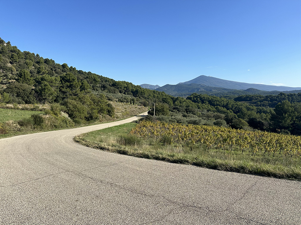 chemin itinéraire gravel tour des dentelles de montmirail ventoux